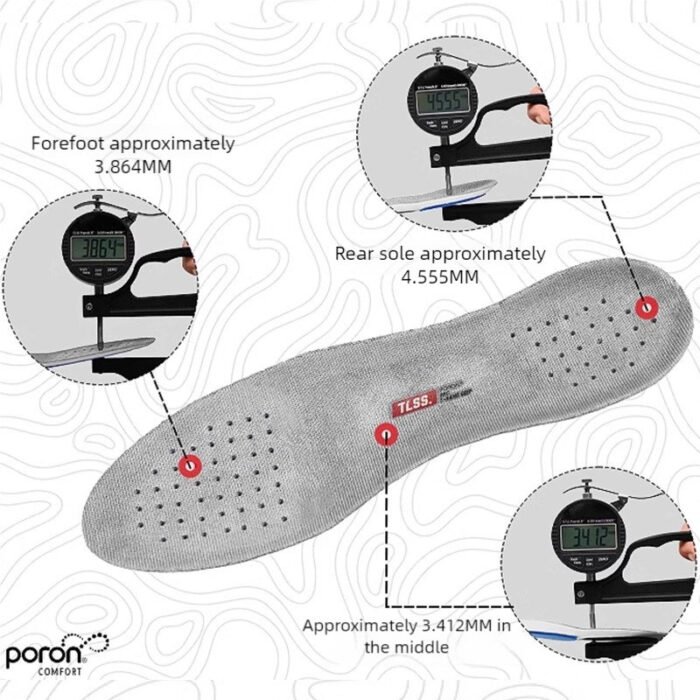 TLSS NANO GRIP Carbon Fiber Soccer Insoles - Anti-Slip, Shock Absorbing & Breathable Sports Insoles - Image 5