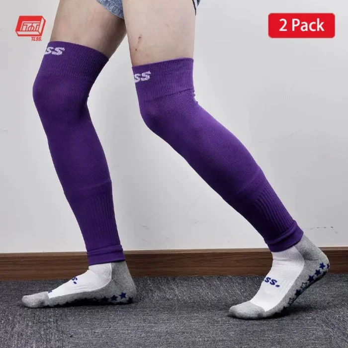 TLSS Professional Sports Running Football Shin Guard Socks (2 Pairs) - Imagem 8