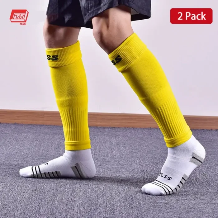 TLSS Professional Sports Running Football Shin Guard Socks (2 Pairs) - Imagem 10
