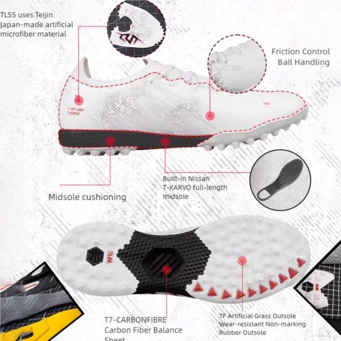 TLSS STRIKER TF Soccer Shoes – Carbon Fiber Anti-Torsion Spike Shoes with Advanced Cushioning - Image 7