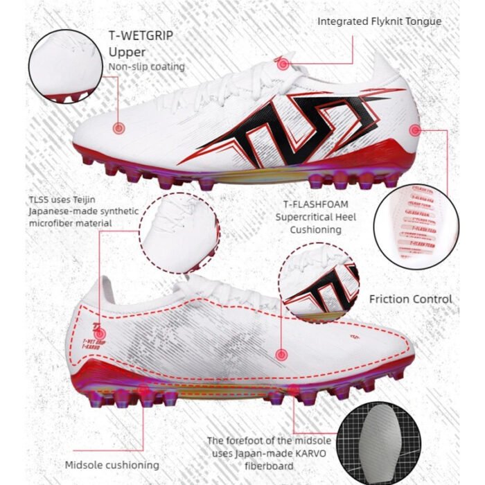 TLSS Striker.711 Super Fiber Cushioning MG Short Stud Soccer Shoes - Image 4