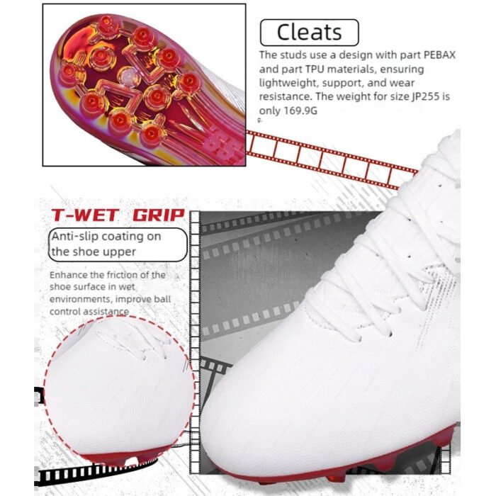 TLSS Striker.711 Super Fiber Cushioning MG Short Stud Soccer Shoes - Image 5