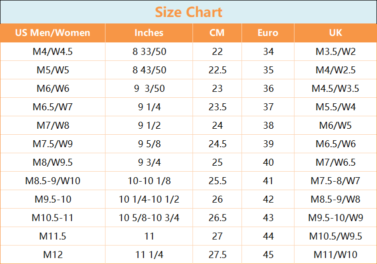 shoes size guide