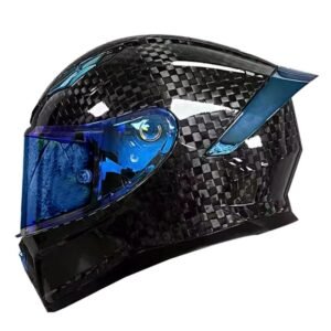 12K Carbon Fiber Full Face Helmet DOT Approved-Carbon Fiber Hard Hat