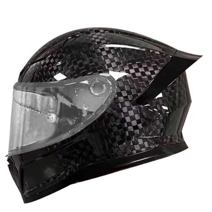 3K Carbon Fiber Full Face Helmet DOT Approved-Carbon Fiber Hard Hat