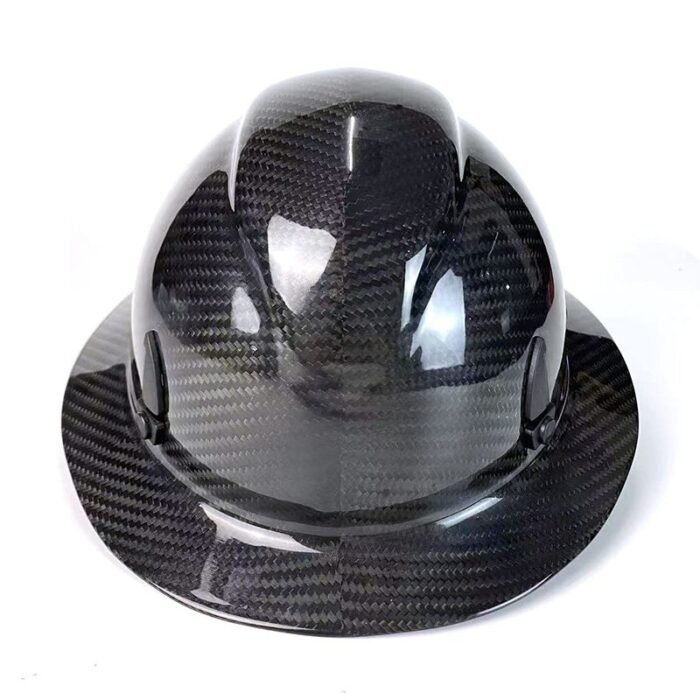 Carbon Fiber Hard Hat – Professional Wide Brim Safety Helmet