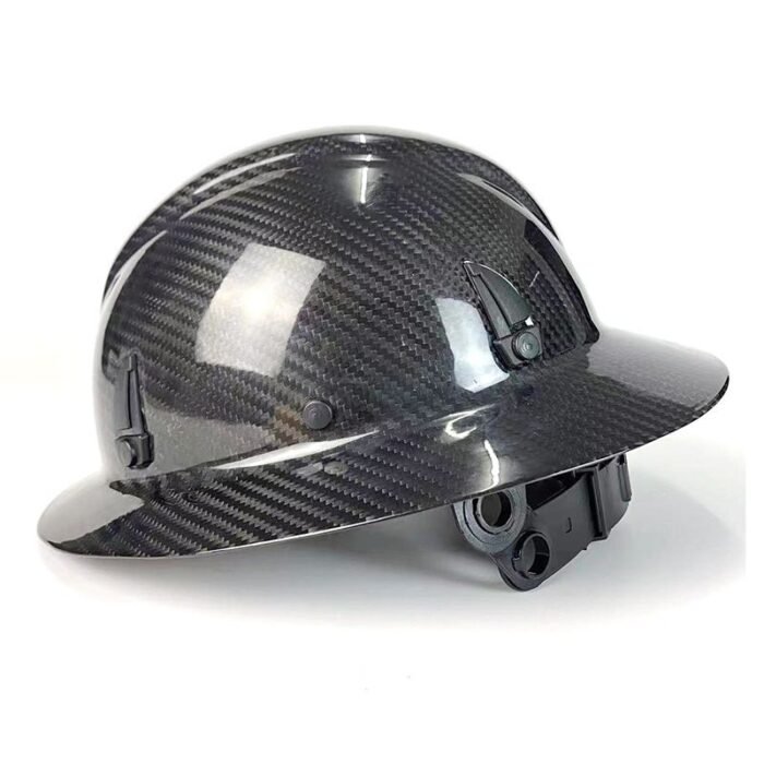 Carbon Fiber Hard Hat – Professional Wide Brim Safety Helmet