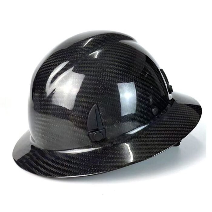 Carbon Fiber Hard Hat – Professional Wide Brim Safety Helmet