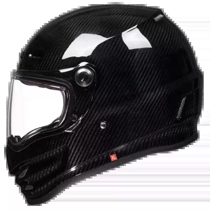 Carbon Fiber Helmet Full Face – Retro Motorcycle Safety Helmet – Image 7