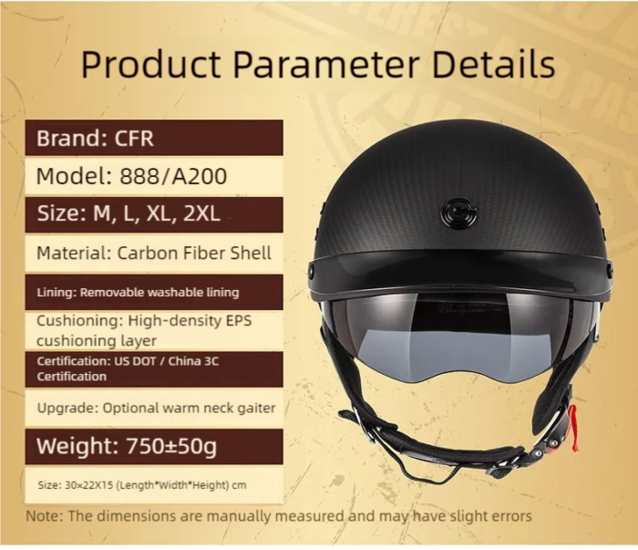 Carbon Fiber Helmet Half Shell–Lightweight Carbon Fiber Hard Hat