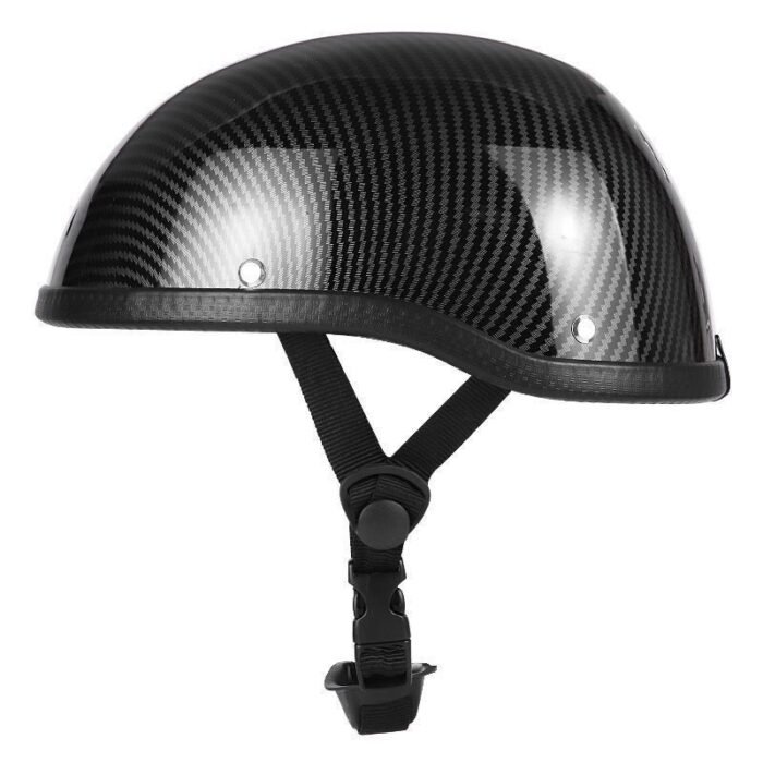 Carbon Fiber Motorcycle Helmet with Built-in Sunshield- DOT Certified - Image 5