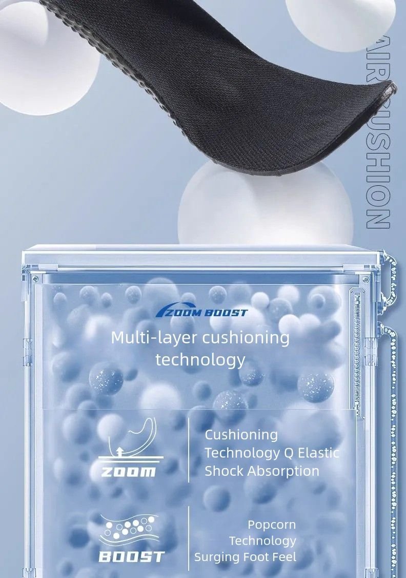 High-Performance Carbon Fiber Insoles with Zoom Cushion