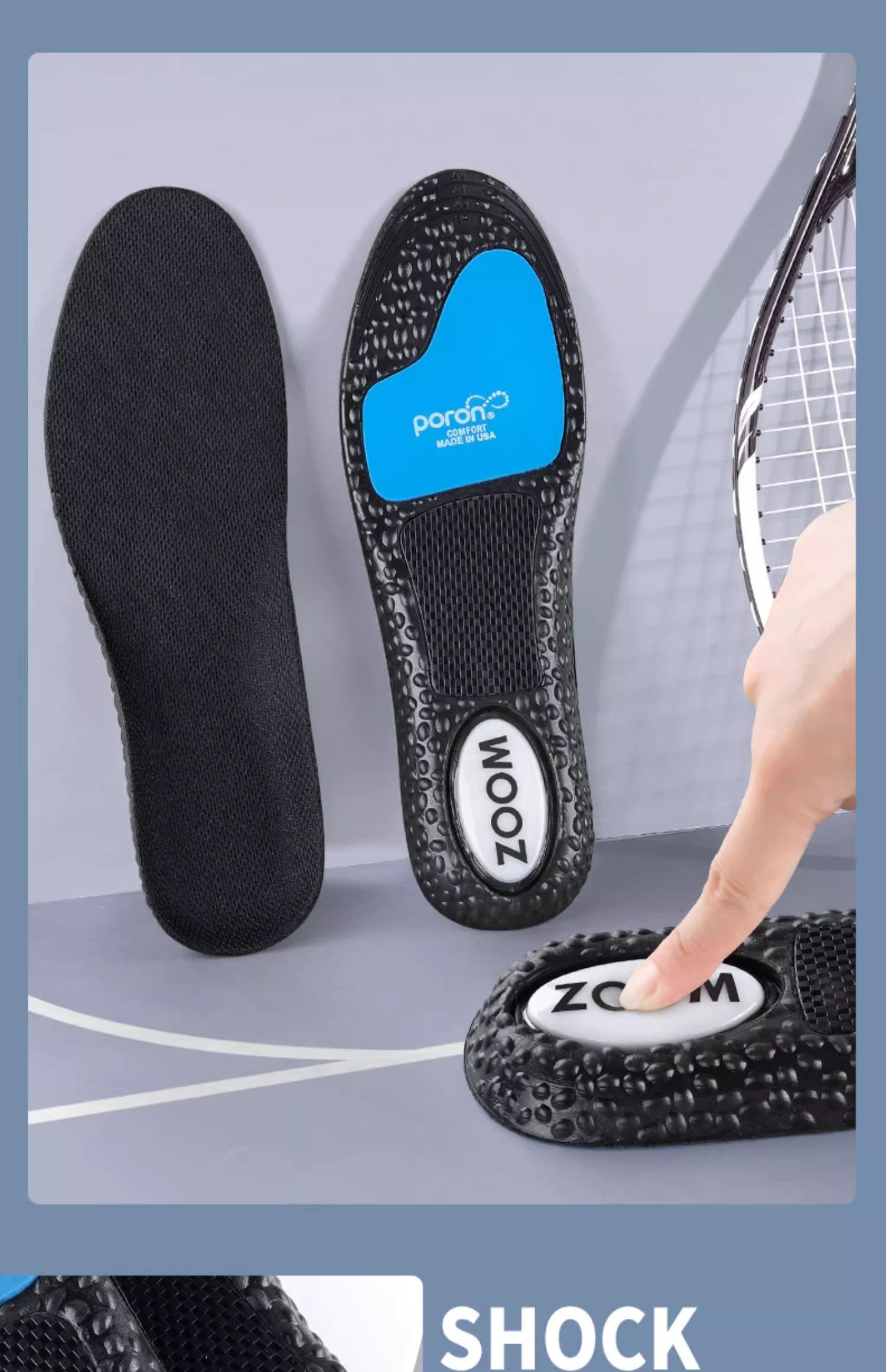 High-Performance Carbon Fiber Insoles with Zoom Cushion