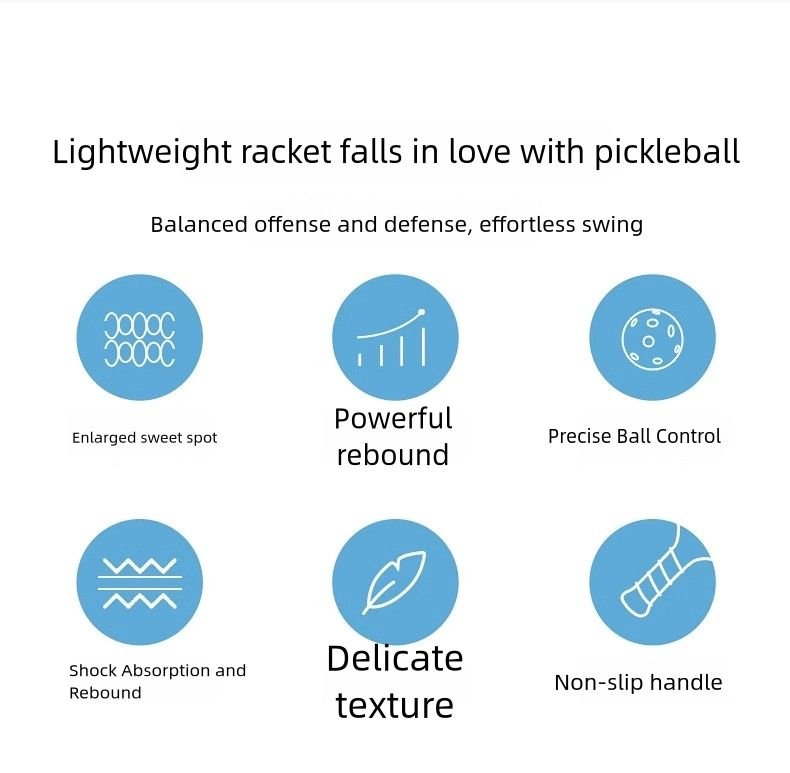T700 3K Carbon Fiber Pickleball Racket – USA Pickleball Approved Professional Pickleball Paddle Set
