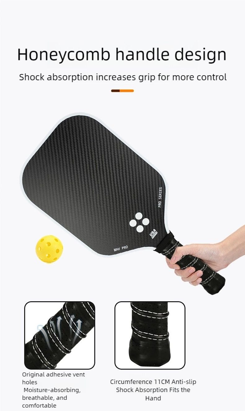 T700 3K Carbon Fiber Pickleball Racket – USA Pickleball Approved Professional Pickleball Paddle Set