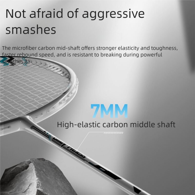 Premium Carbon Fiber Badminton Racket – Lightweight, Durable & Professional Badminton Racket Set for Singles and Doubles Players