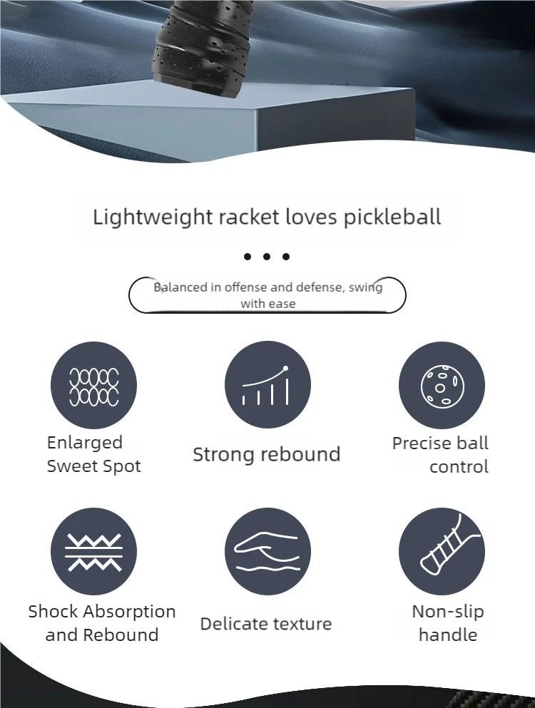 Professional Carbon Fiber Pickleball Racket Set – USA-P Approved Tournament-Grade Pickleball Paddles