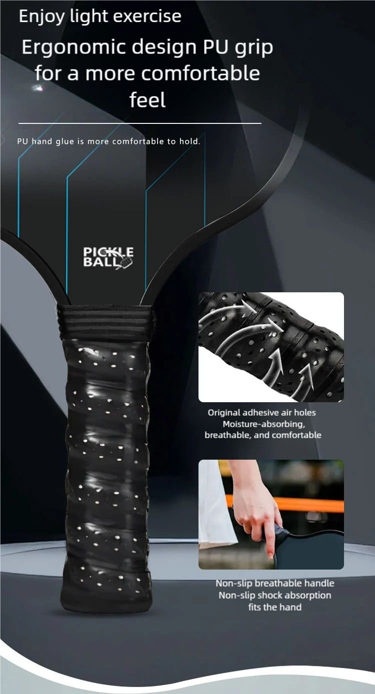 Professional Carbon Fiber Pickleball Racket Set – USA-P Approved Tournament-Grade Pickleball Paddles