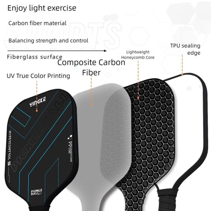 Professional Carbon Fiber Pickleball Racket Set – USA-P Approved Tournament-Grade Pickleball Paddles