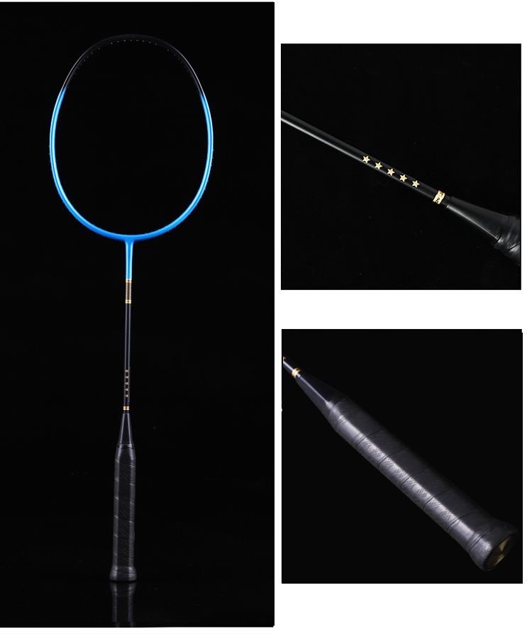 Ultra-Light 5U Carbon Fiber Badminton Racket