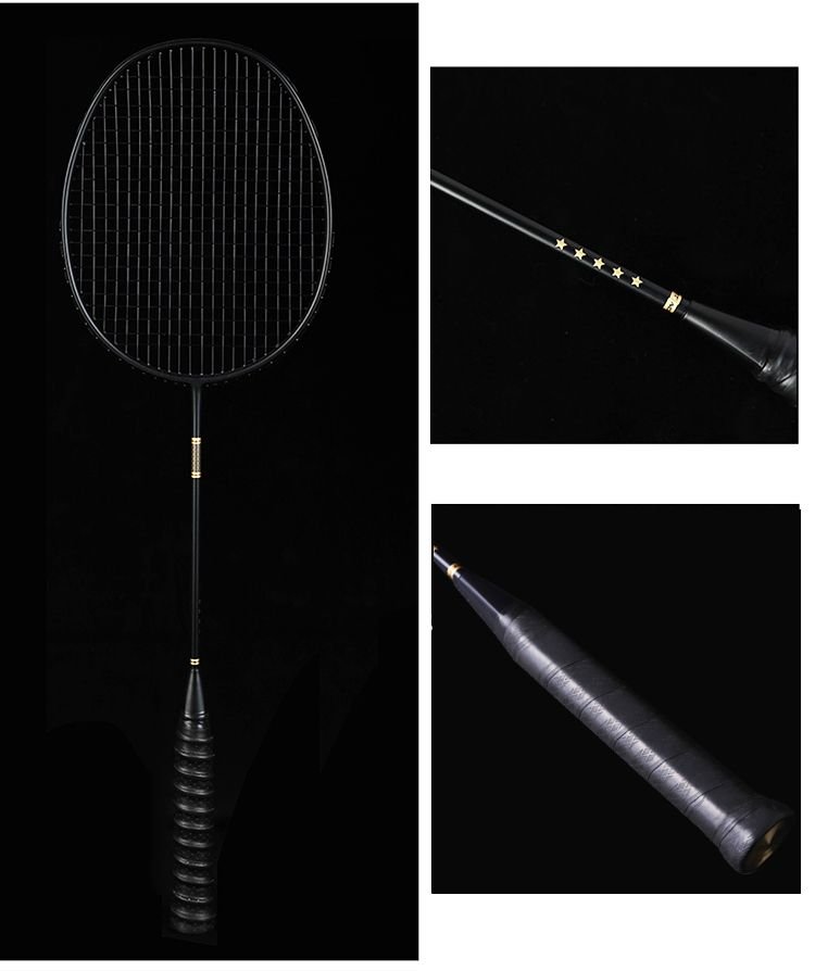 Ultra-Light 5U Carbon Fiber Badminton Racket