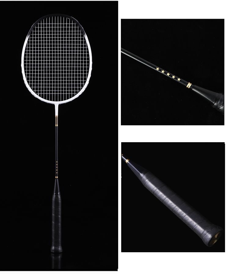 Ultra-Light 5U Carbon Fiber Badminton Racket