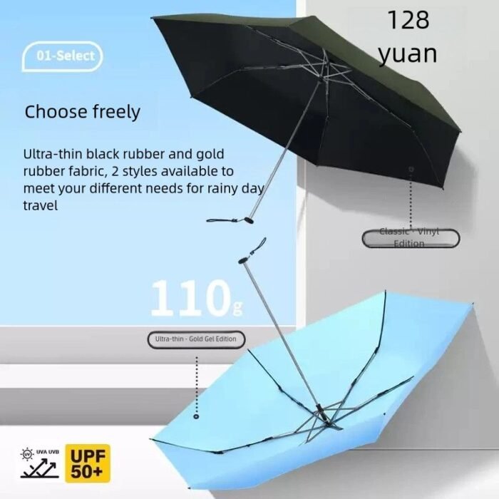 Ultra-Light Carbon Fiber Umbrella-Large Folding Sun & Rain Protection – Image 2